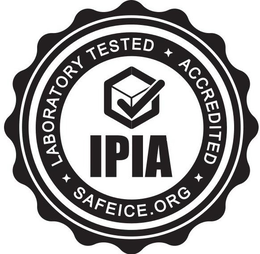 Mark drawing for IPIA LABORATORY TESTED ACCREDITED SAFEICE.ORG