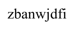 Mark drawing for ZBANWJDFI