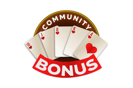 Mark drawing for COMMUNITY BONUS 10 J Q K A