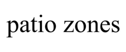 Mark drawing for PATIO ZONES