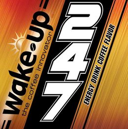 Mark drawing for WAKE UP THE COFFEE INNOVATOR 247 ENERGY DRINK COFFEE FLAVOR