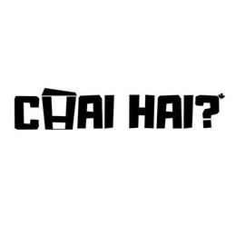 Mark drawing for CHAI HAI?