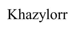 Mark drawing for KHAZYLORR