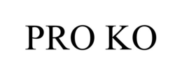 Mark drawing for PRO KO