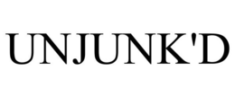 Mark drawing for UNJUNK'D