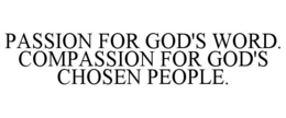 Mark drawing for PASSION FOR GOD'S WORD. COMPASSION FOR GOD'S CHOSEN PEOPLE.