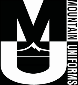 Mark drawing for M U MOUNTAIN UNIFORMS