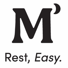 Mark drawing for M' REST, EASY.