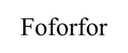 Mark drawing for FOFORFOR