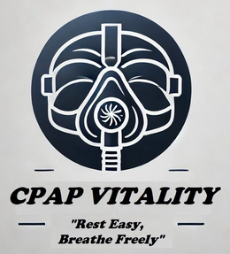 Mark drawing for CPAP VITALITY "REST EASY, BREATHE FREELY"