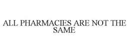 Mark drawing for ALL PHARMACIES ARE NOT THE SAME