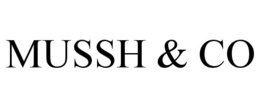 Mark drawing for MUSSH & CO