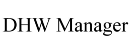 Mark drawing for DHW MANAGER