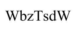 Mark drawing for WBZTSDW