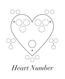 Mark drawing for HEART NUMBER