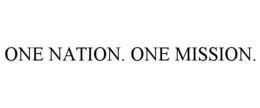 Mark drawing for ONE NATION. ONE MISSION.