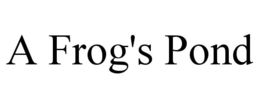 Mark drawing for A FROG'S POND