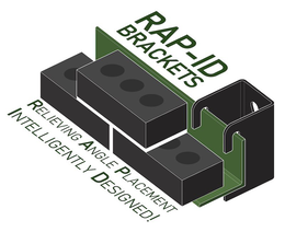 Mark drawing for RAP-ID BRACKETS RELIEVING ANGLE PLACEMENT INTELLIGENTLY DESIGNED!