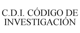 Mark drawing for C.D.I. CÓDIGO DE INVESTIGACIÓN