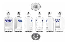 Mark drawing for ABSOLUT VODKA ABSOLUT SINCE 1879 L.O. SMITH THIS SUPERB VODKA IS CREATED TO PERFECTION. ABSOLUT SINCE 1879 COUNTRY OF SWEDEN THE ÅHUS DISTILLERY