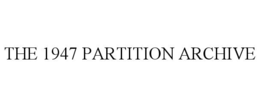 Mark drawing for THE 1947 PARTITION ARCHIVE