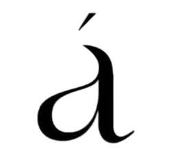 Mark drawing for Á