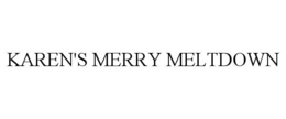 Mark drawing for KAREN'S MERRY MELTDOWN