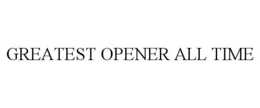 Mark drawing for GREATEST OPENER ALL TIME