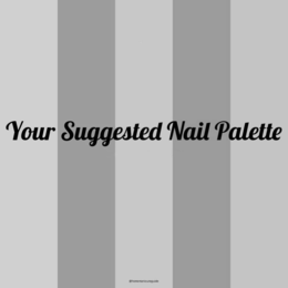 Mark drawing for YOUR SUGGESTED NAIL PALETTE @HOMEMANICUREGUIDE