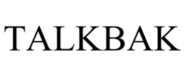 Mark drawing for TALKBAK