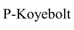 Mark drawing for P-KOYEBOLT