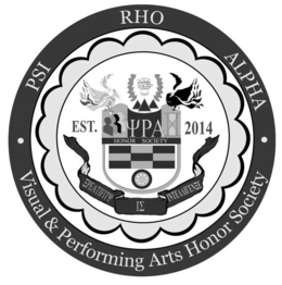Mark drawing for PSI RHO ALPHA EST. PS PA HONOR SOCIETY 2014 CREATIVITY IS INTELLIGENCE VISUAL AND PERFORMING ARTS HONOR SOCIETY