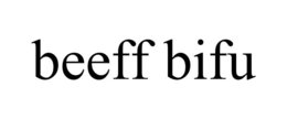 Mark drawing for BEEFF BIFU