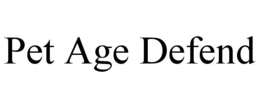 Mark drawing for PET AGE DEFEND
