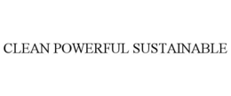 Mark drawing for CLEAN POWERFUL SUSTAINABLE