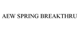 Mark drawing for AEW SPRING BREAKTHRU