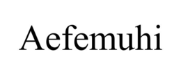 Mark drawing for AEFEMUHI