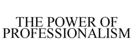 Mark drawing for THE POWER OF PROFESSIONALISM