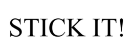 Mark drawing for STICK IT!