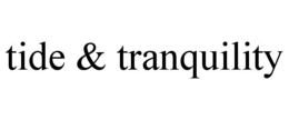 Mark drawing for TIDE & TRANQUILITY