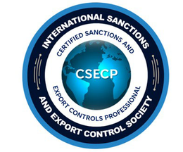 Mark drawing for CSECP INTERNATIONAL SANCTIONS AND EXPORT CONTROL SOCIETY  CERTIFIED SANCTIONS AND EXPORT CONTROLS PROFESSIONAL