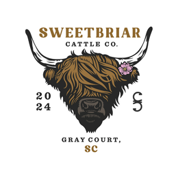 Mark drawing for SCC SWEETBRIAR CATTLE CO. GRAY COURT, SC 20 24