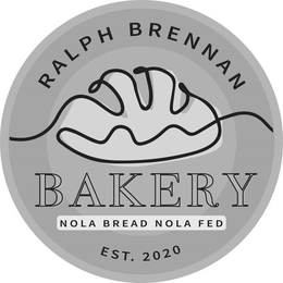 Mark drawing for RALPH BRENNAN BAKERY NOLA BREAD NOLA FED EST. 2020