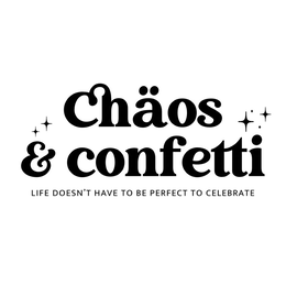 Mark drawing for CHÄOS & CONFETTI LIFE DOESN'T HAVE TO BE PERFECT TO CELEBRATE