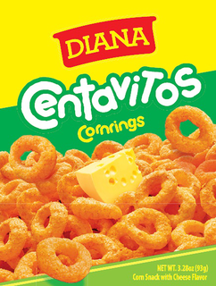 Mark drawing for DIANA CENTAVITOS CORNRINGS CORN SNACK WITH CHEESE FLAVOR NET WT. 3.28OZ (93G)
