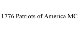 Mark drawing for 1776 PATRIOTS OF AMERICA MC
