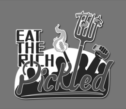 Mark drawing for EAT THE RICH PICKLED