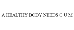 Mark drawing for A HEALTHY BODY NEEDS G·U·M