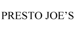 Mark drawing for PRESTO JOE’S
