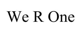 Mark drawing for WE R ONE